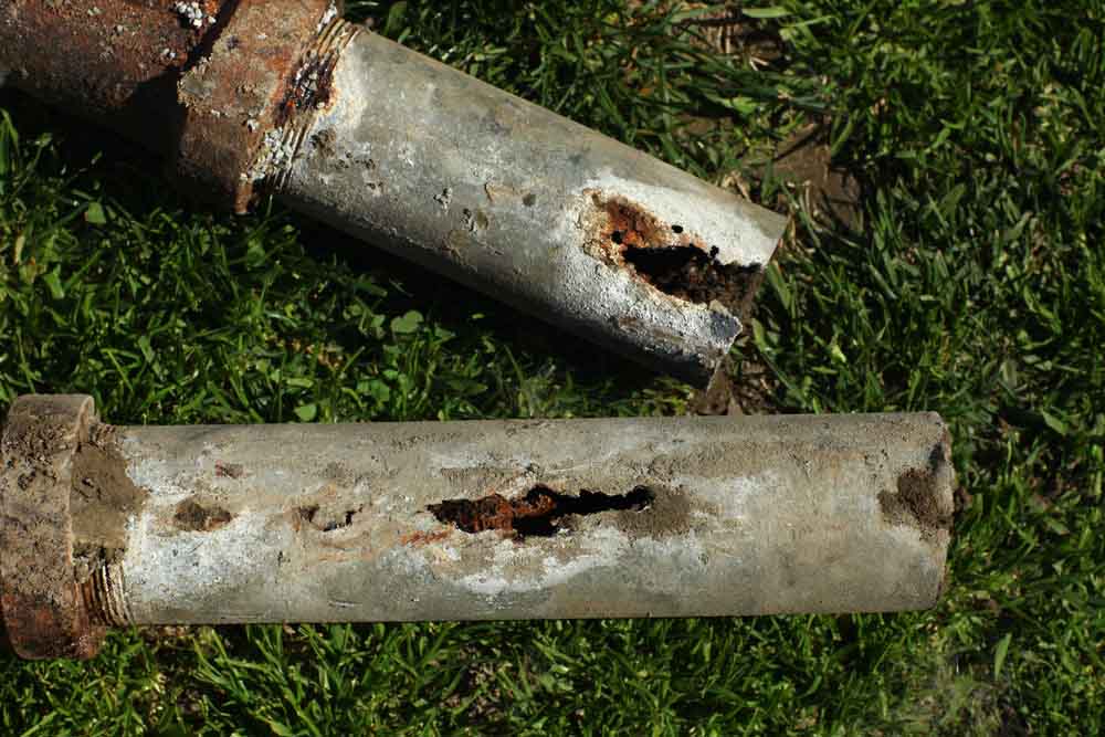corroded pipe