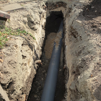 Sewer Drain Pipe Installation